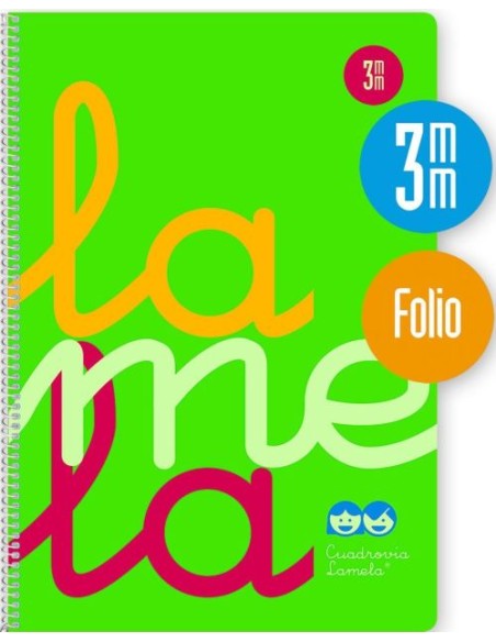 CUADERNO ESPIRAL Fº 80H 90G 3MM VERDE CUADROVIA PP